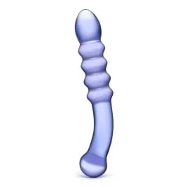 9” Purple Rain Ribbed Dildo