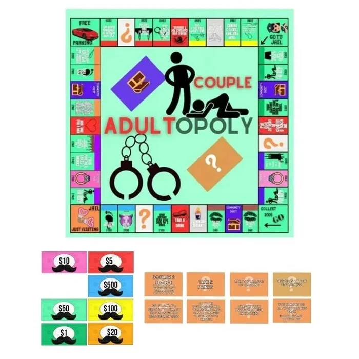 Adultopoly Couples Board Game