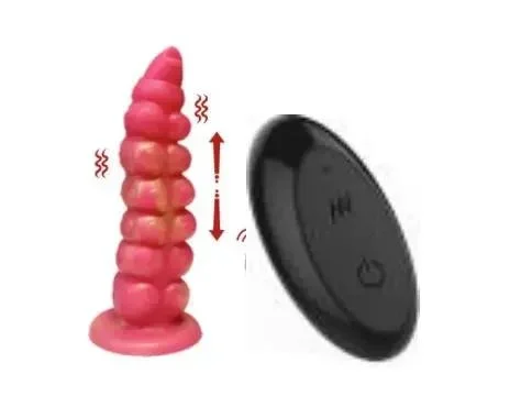 Astropus Tentacle Thrusting 8″ | 0.5 Kg Silicone Dildo & Vibrator | Coral Pink | USB