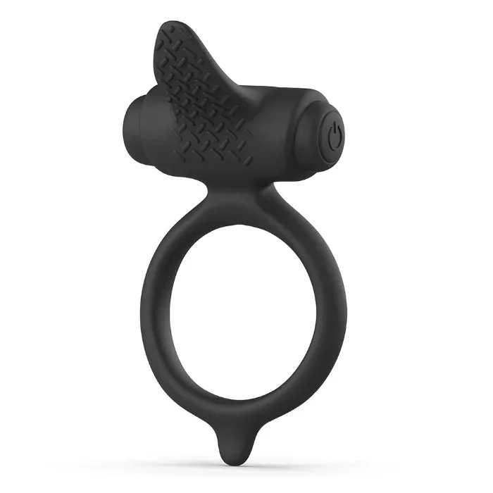 B Swish Bcharmed Basic Silicone Vibrating Cock Ring With Fluttery Stimulator