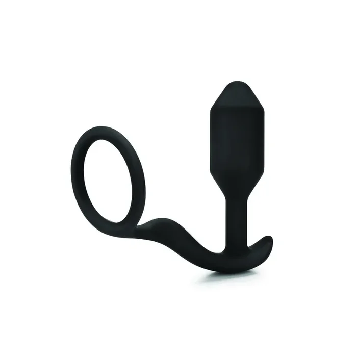 b-Vibe Snug & Tug Weighted Plug and Cock Ring