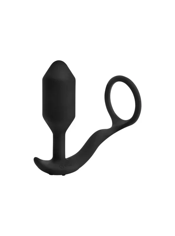 b-Vibe Vibrating Medium Snug & Tug Weighted Plug and Ring