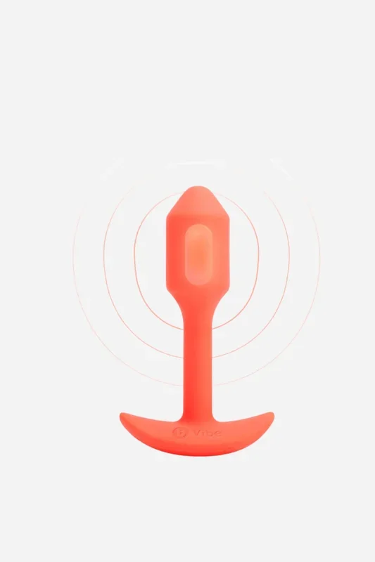 B-Vibe Vibrating Snug Plug 1 Small in Orange