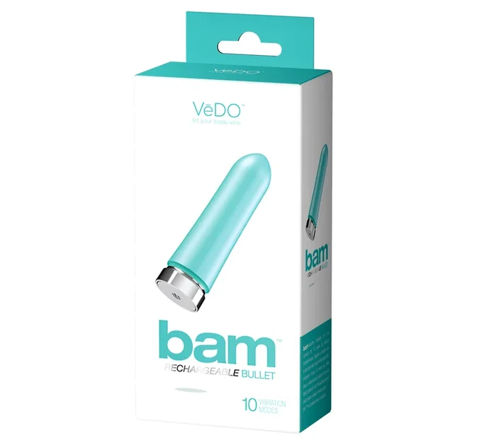 Bam Rechargeable Bullet – Tease Me Turquoise
