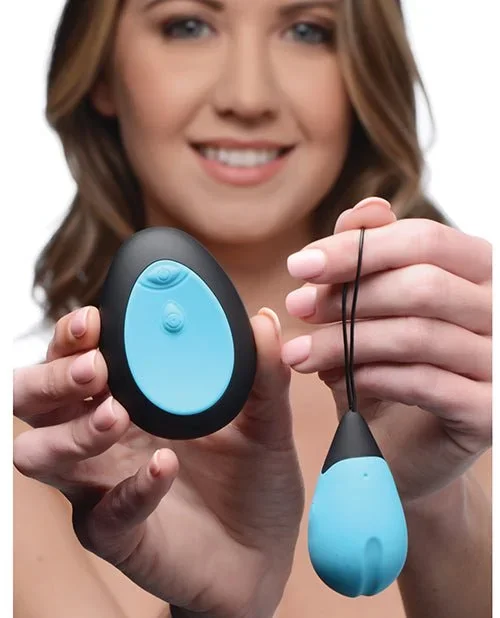 Bang! 10X Silicone Vibrating Egg – Blue