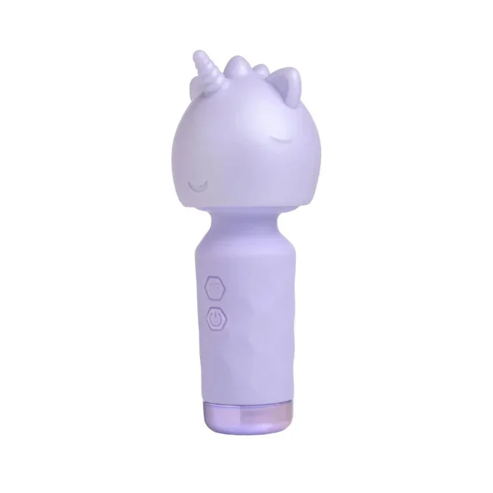 BANG! Unicorn Rechargeable Silicone Mini Wand Vibrator With Removable Unicorn Sleeve