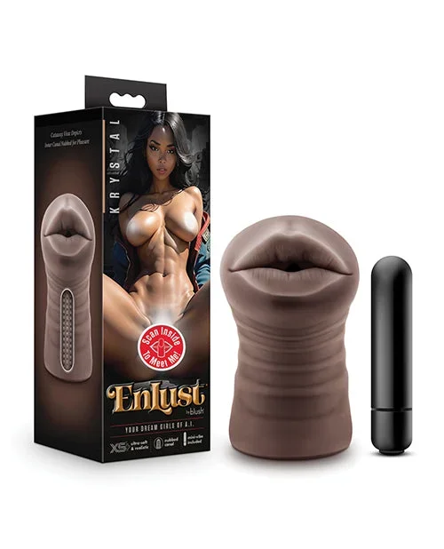 Blush EnLust Mouth Stroker w/Vibrating Bullet – Krystal