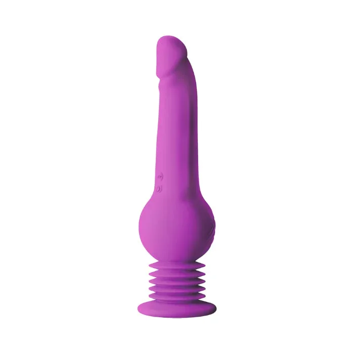 Blush Impressions New York Gyroquake Rechargeable Rumbly Thumping Silicone Suction Cup Dildo