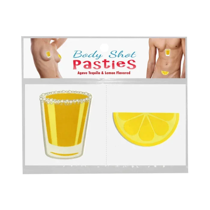 Body Shot Pasties Tequila And Lemon Flavored Body Pasties