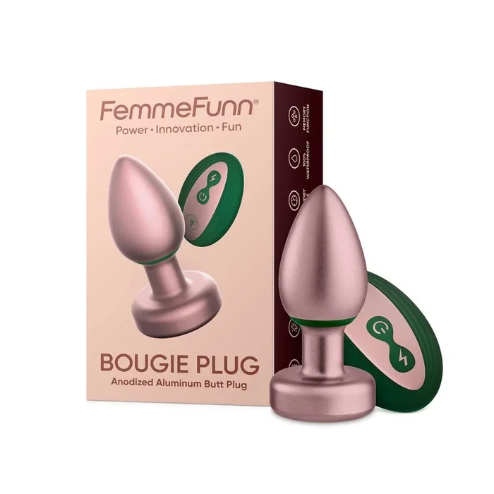 Bougie Plug Anodized Aluminum Butt Plug – Rose Gold