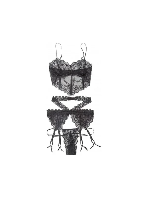Bra, Garter belt & G-String Set