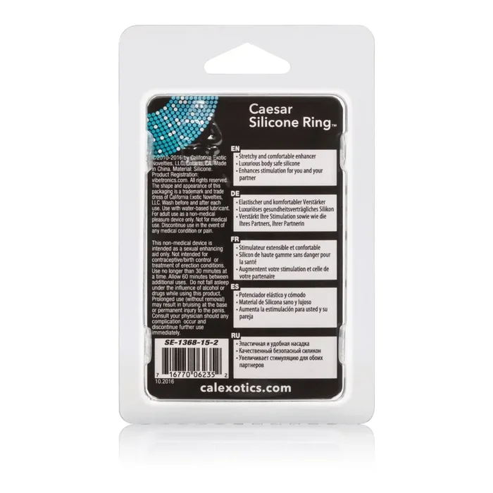 Caesar Silicone Ring – Black