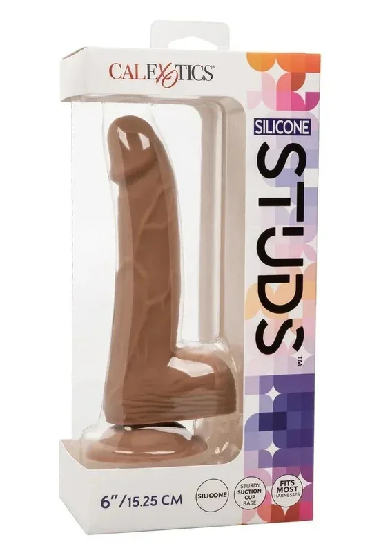 CalExotics Silicone Studs Realistic Dildo 6in