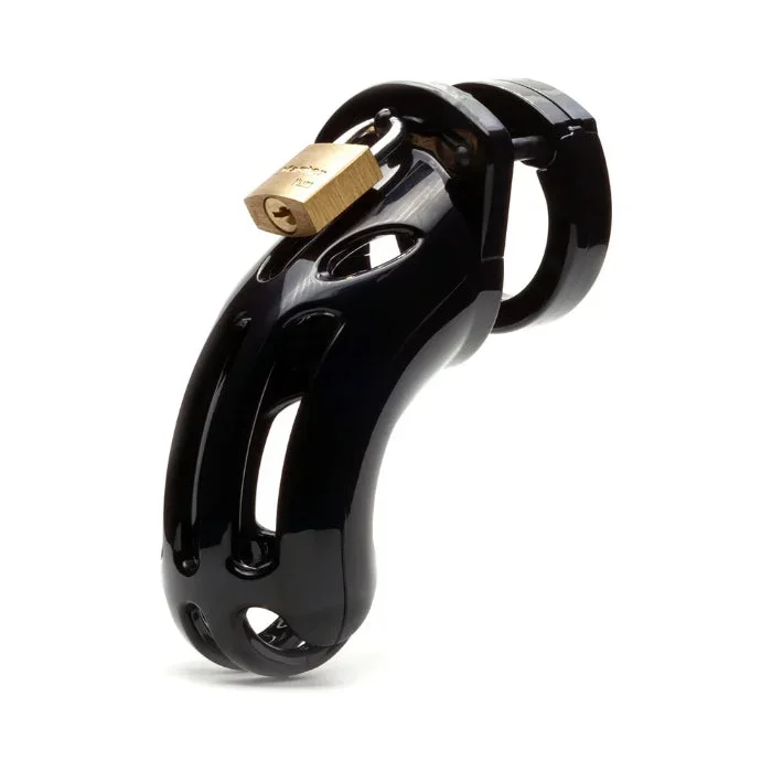 CB-X The Curve Black Breathable Large Locking Chastity Cage Kit