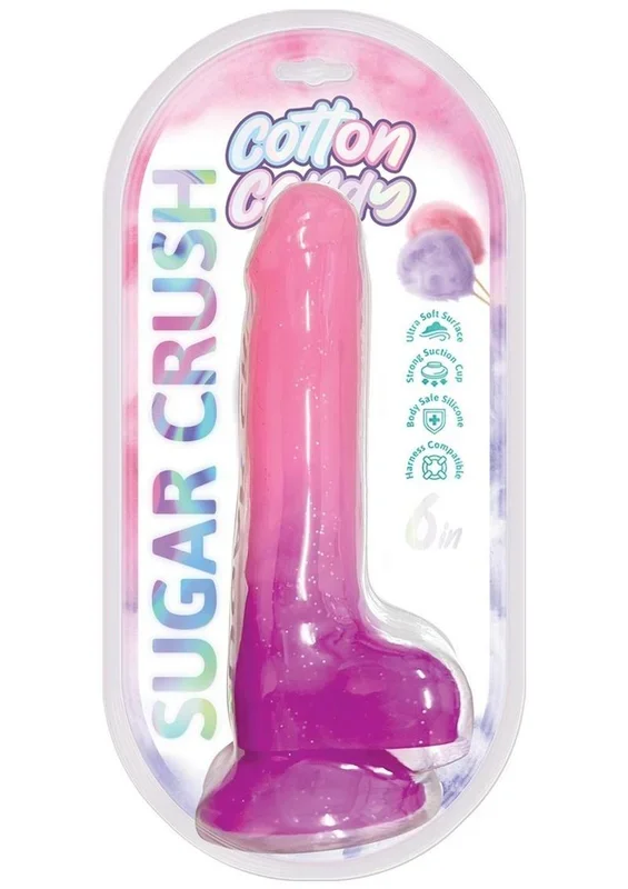 Cotton Candy Sugar Crush Silicone Dildo