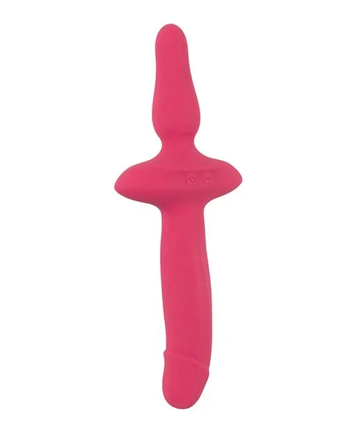 Couples Choice 2in1 Vaginal & Anal Vibrator – Pink