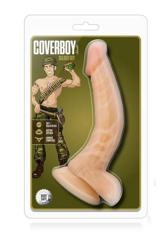 Coverboy The Soldier Boy Dildo with Balls 8″