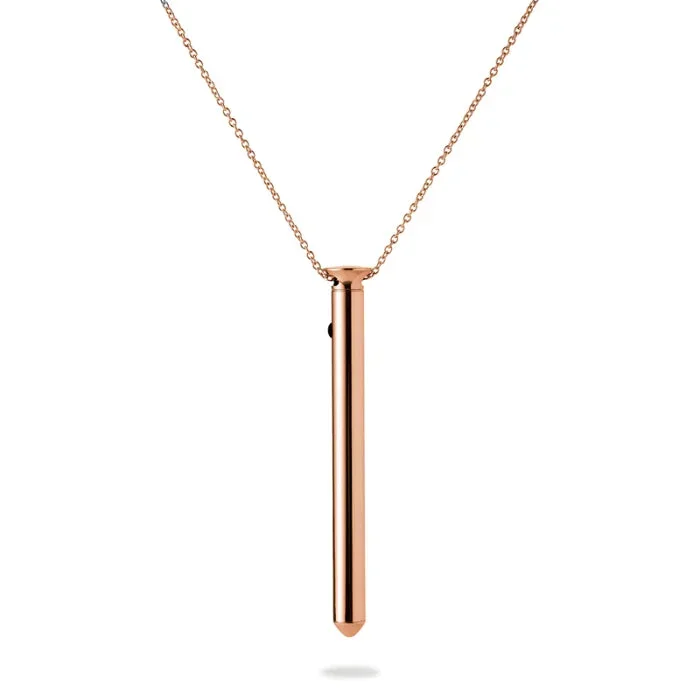 Crave Vesper 2 Rose Gold Wearable Rechargeable Vibrator Pendant Necklace
