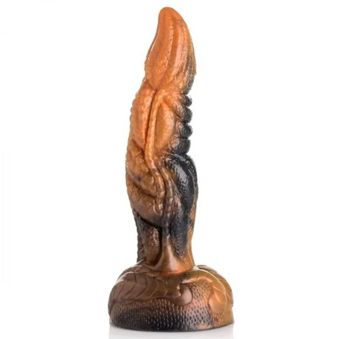 Creature Cocks Ravager Rippled Tentacle Silicone Dildo Rust Orange