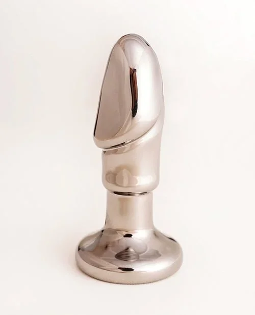 Crsital Black Opal Anal Glass Dildo Vibe – Gun Metal