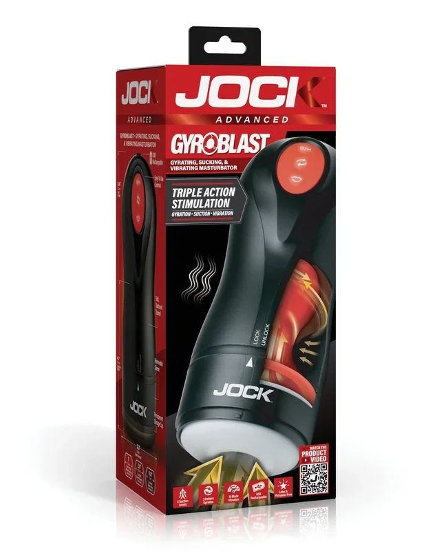 Curve Toys Jock Gyroblast Gyrating, Sucking, & Vibrating Masturbator