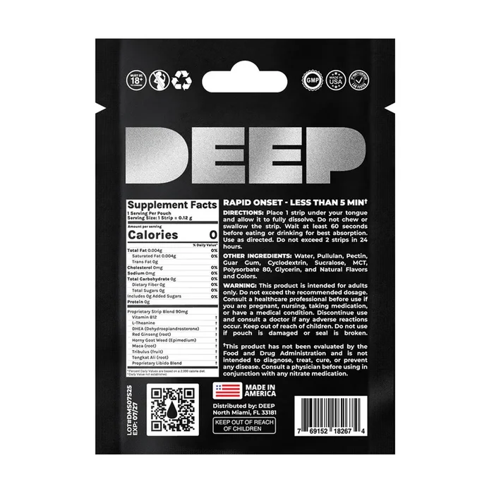 Deep – Him – Sublingual Strip – 12 Pack Display
