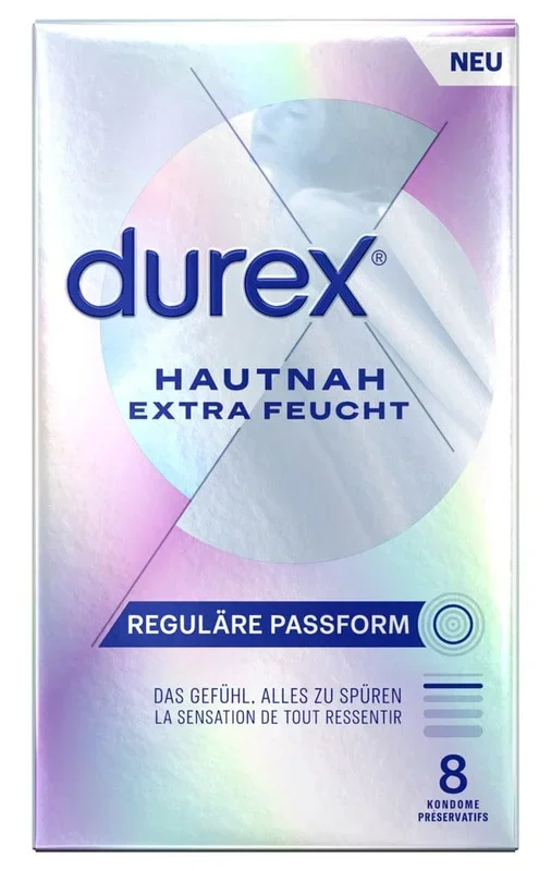 Durex Skin Close Extra Moist Condoms, Pack of 8