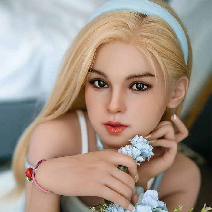 Emily – Movable Jaw 150CM/59.45 in Sex Doll C-Cup Blonde Hair & Innocent Eyes for Ultimate Oral Pleasure