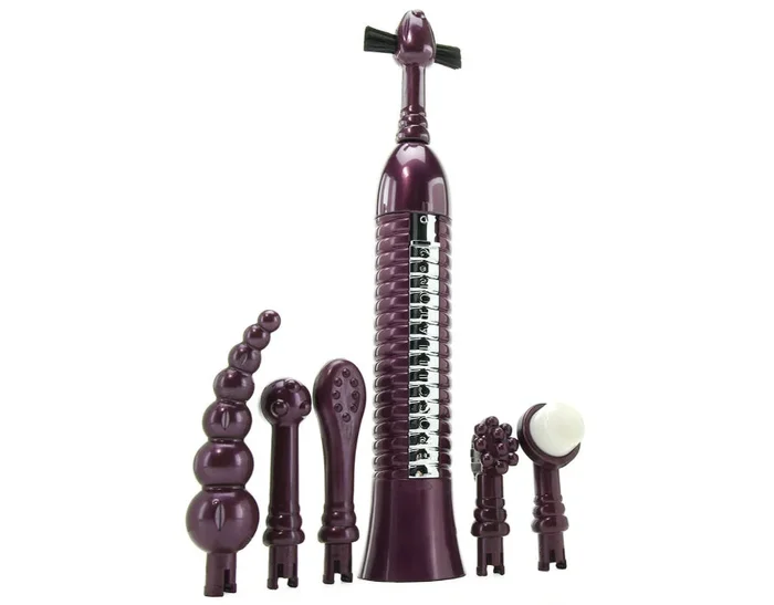 Eroscillator 2 Top Deluxe Whisper Quiet Plug In Extra Powerful Oscillating Vibrator With Attachments