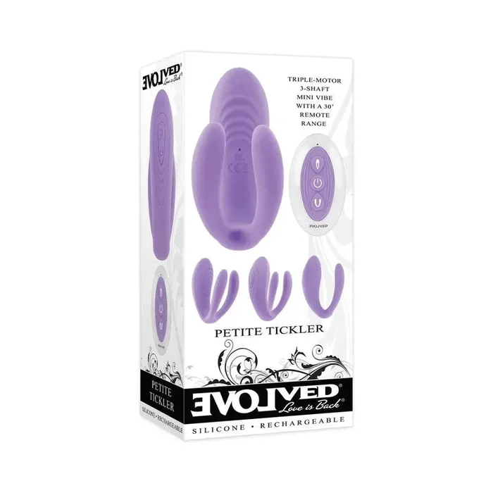 Evolved Petite Tickler Rechargeable Remote-Controlled Silicone Dual Stimulator