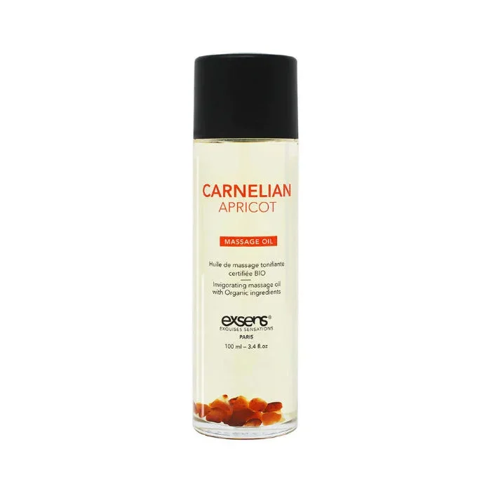 Exsens Body Oil With Carnelian Crystals And Apricot Oil