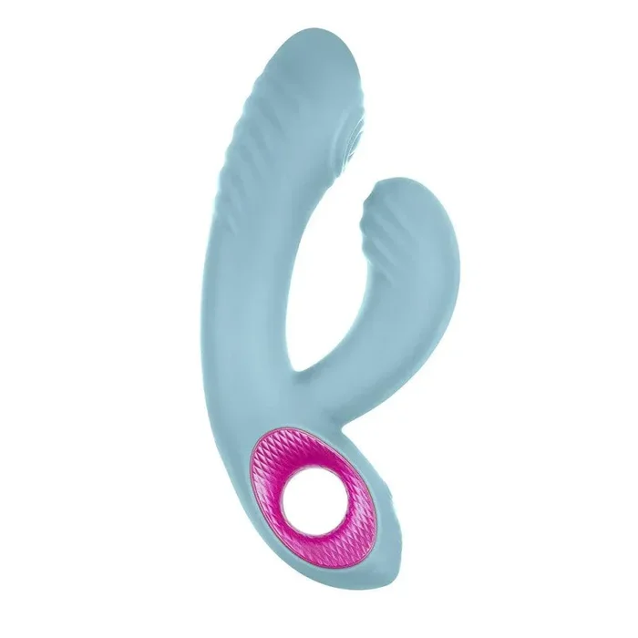 FemmeFunn Cora Rechargeable Silicone Thumping Dual Stimulation Vibrator