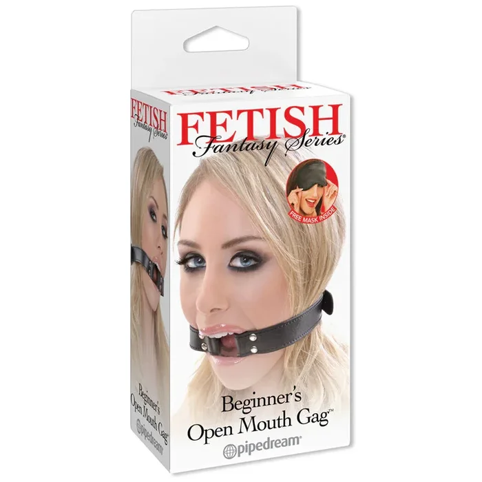 Fetish Fantasy Series Adjustable Beginner’s Open Mouth Gag Black