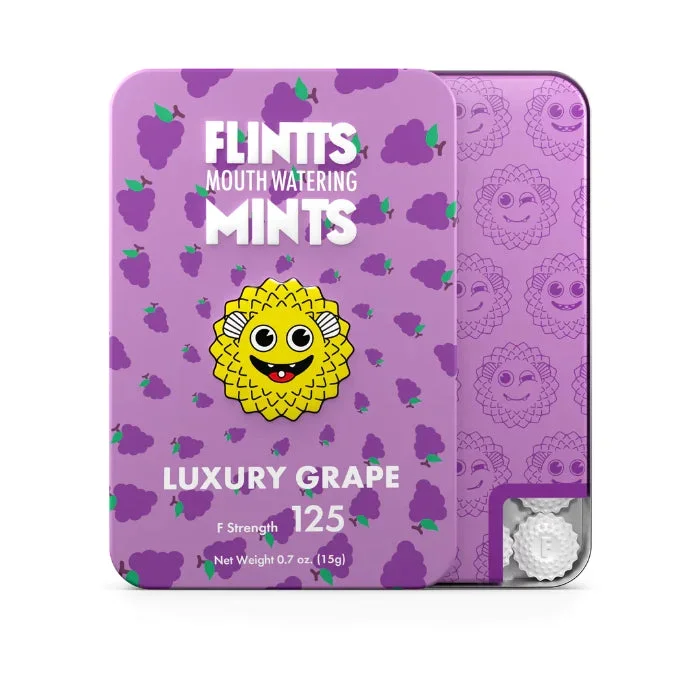 Flintts Mints Mouthwatering Mints Luxury Grape Flavor