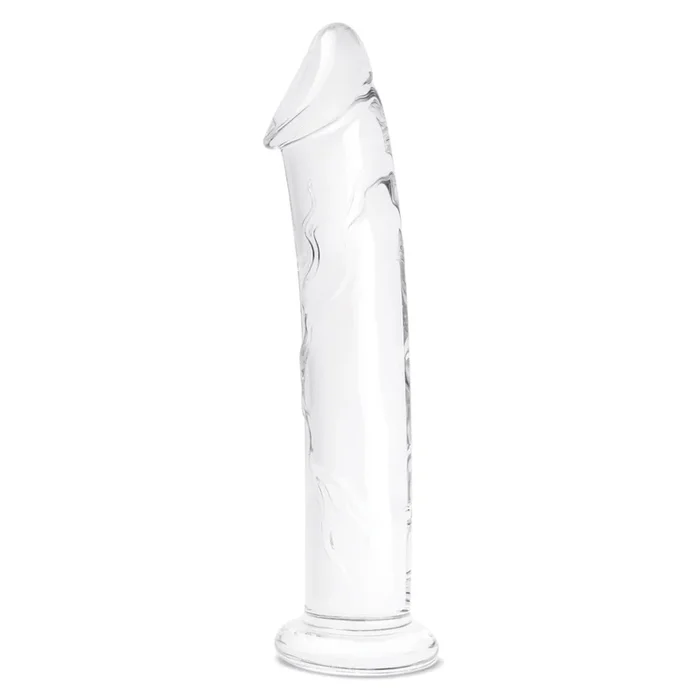 Glas Glass Dildo With Veins & Flat Base Clear 12 Inch