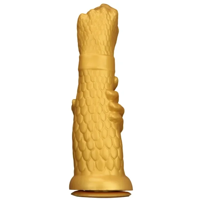 Golden Dragon Claw Fantasy Dildo – 13″ Giant Silicone Fantasy Toy with Suction Base