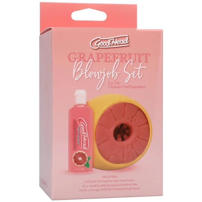 Goodhead – Grapefruit Blowjob Set – Yellow/pink