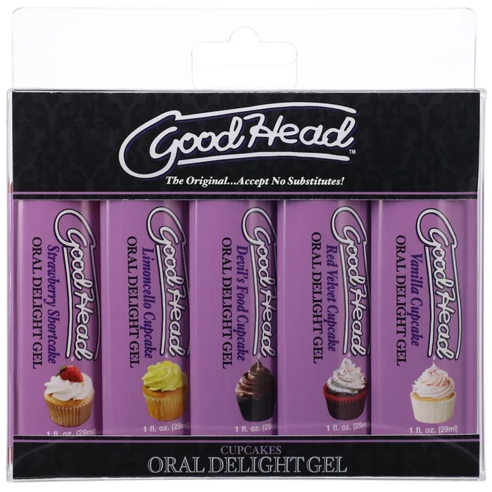 Goodhead – Oral Delight Gel – Cupcake – 5 Pack – 1 Fl. Oz.