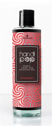 Handi Pop Handjob Massage Gel – Strawberry – 4.2 Oz.