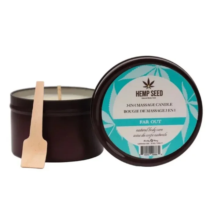 Hemp Seed 3-in-1 Massage Candle – Far Out 6 Oz