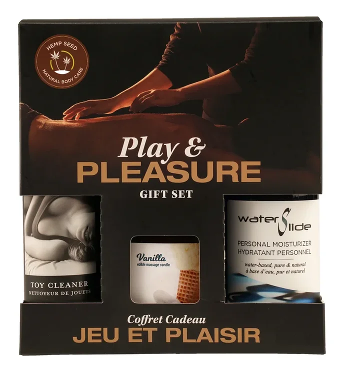 Hemp Seed by Night Play and Pleasure Gift Set – Vanilla