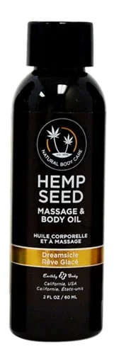 Hemp Seed Massage and Body Oil – Dreamsicle 2 Fl. Oz./ 60ml