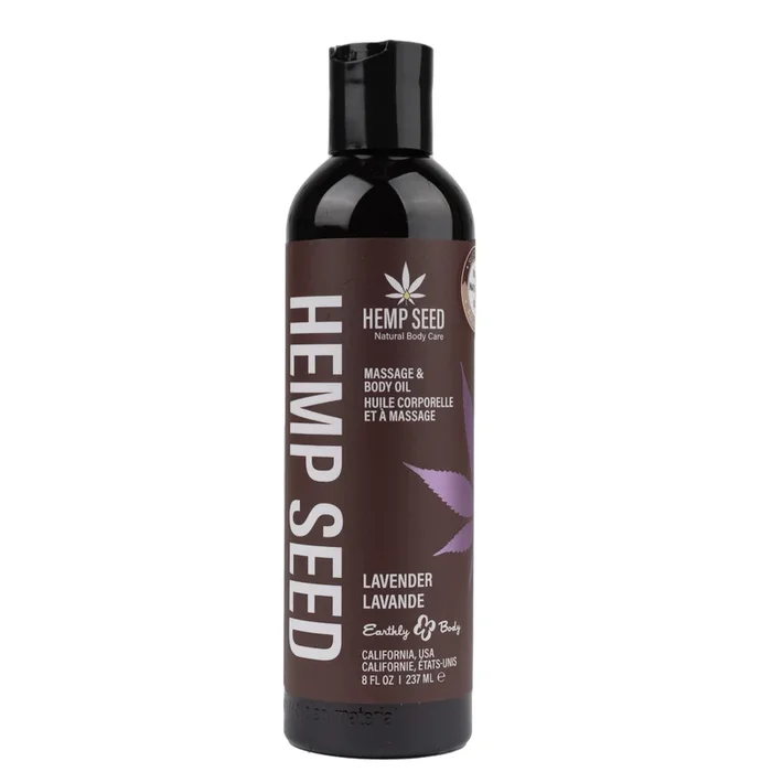 Hemp Seed Massage and Body Oil – Lavender – 8 Fl. Oz./ 237ml