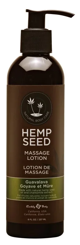 Hemp Seed Massage Lotion – Guavalava – 8 Fl. Oz.