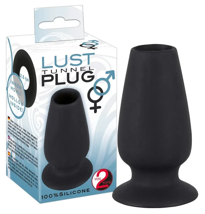 Hollow Anal Plug deep view 10 x 5 cm