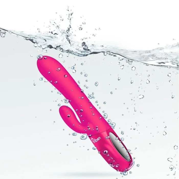 Hypnotic – Hot Pink – Thrusting Rabbit with Swinging Clitoral Stimulator