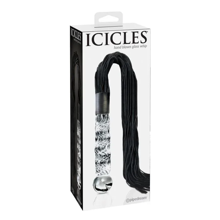 Icicles No. 38 Hand Blown Glass Handled Whip