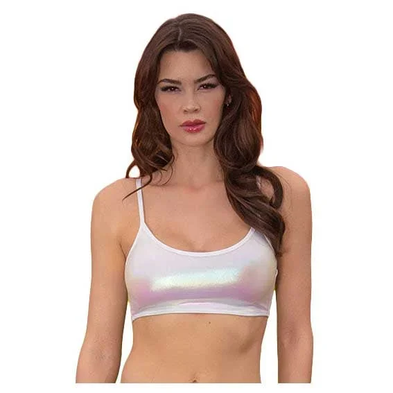 J. Valentine Metallic Spaghetti Strap Tank Top