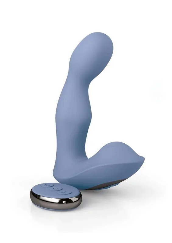 Jimmyjane Pulsus P-Spot Rechargeable Silicone Dual Stimulator with Remote