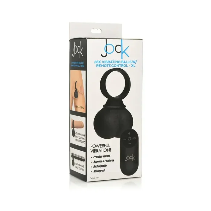 Jock 28X Vibrating Silicone Balls with Remote Control